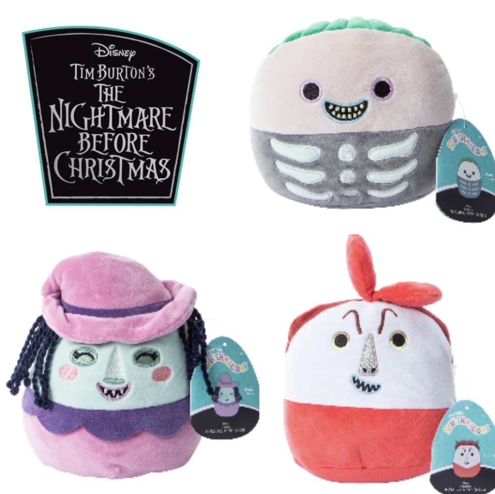 🆕 Lock Shock And Barrel Squishmallow Trio 🖤 Disney Nightmare Before Christmas